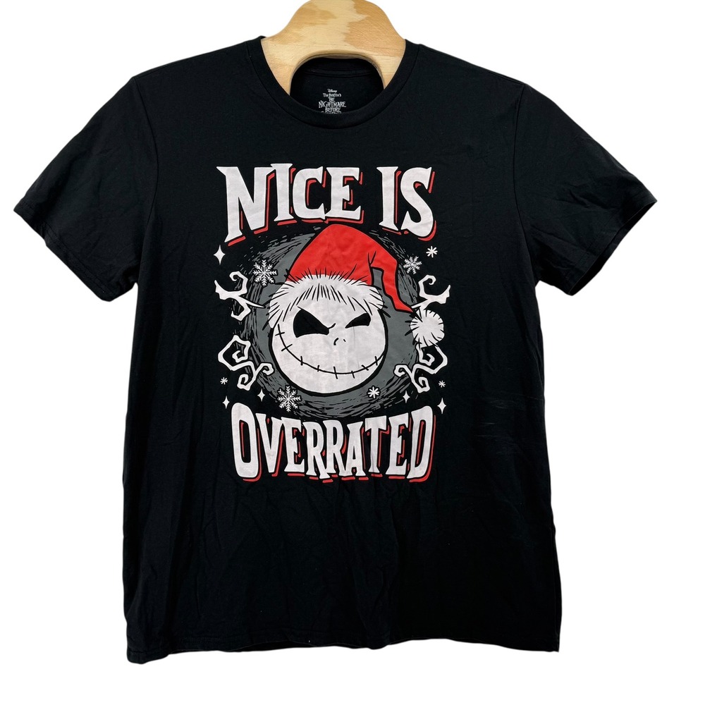 Disney The Nightmare Before Christmas Jack Skellington Graphic T Shirt Mens XXL